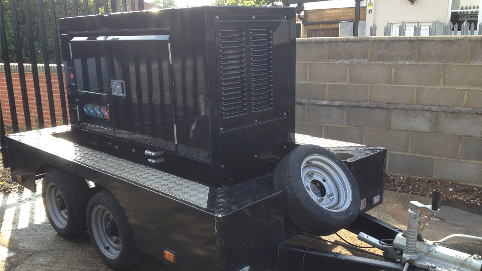 Essex Stage Hire 20KVA Ultra Silent Road Towable Diesel Generator